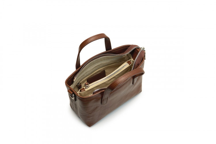 Ảnh Túi  top handle hình thang khoá zip Bili 